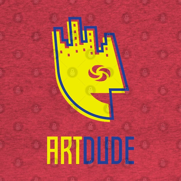 YourArtDude Logo In Yellow And Blue by yourartdude